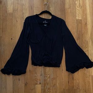 Long Flare Sleeved Blouse